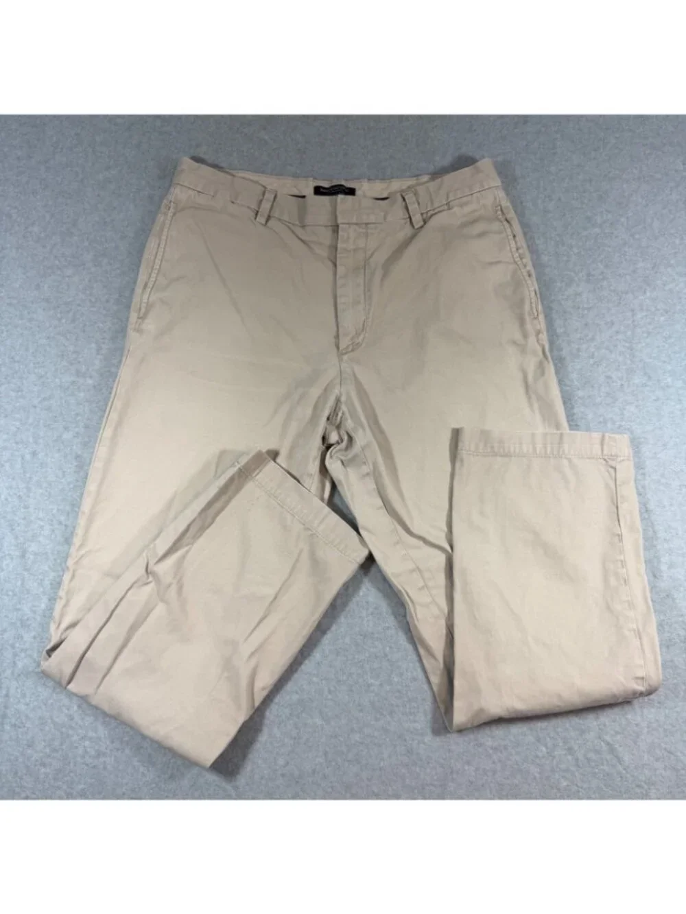 Banana Republic Gavin Chino Pants Men 34x32 Beige Khaki Straight Casual Cotton